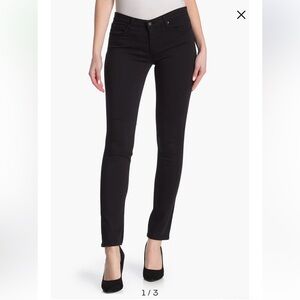 AG The Stilt Cigarette Leg Black Pants